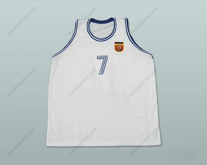PERSONALIZADA Cualquier Nombre Número TONI KUKOC 7 YUGOSLAVIA CAMISETA DE BALONCESTO Cosido S-6XL