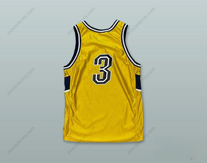 CUSTOM ANY Name Number ACADEMY 3 GOLD BASKETBALL JERSEY Top Stitched S-6XL