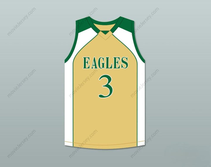 CUSTOM ANY Name Number CJ MCCOLLUM 3 GLENOAK HIGH SCHOOL GOLD BASKETBALL JERSEY 2 Top Stitched S-6XL
