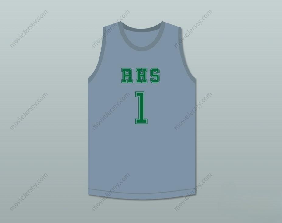 PERSONALIZA CUALQUIER Nombre Número TERRON FORTE 1 RHS JERSEY DE BALONCESTO GRIS AMATEUR Cosido S-6XL