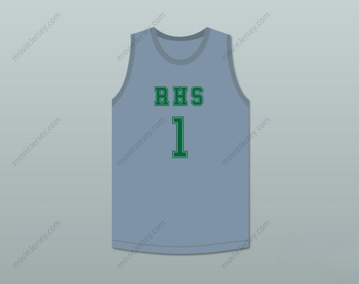 PERSONALIZA CUALQUIER Nombre Número TERRON FORTE 1 RHS JERSEY DE BALONCESTO GRIS AMATEUR Cosido S-6XL