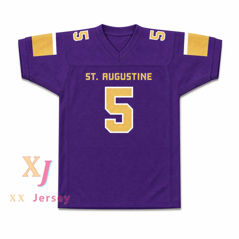 CAMISETA DE FÚTBOL AMERICANA PERSONALIZADA DE LEONARD FOURNETTE, N.º 5, CABALLEROS DE LA ESCUELA SECUNDARIA