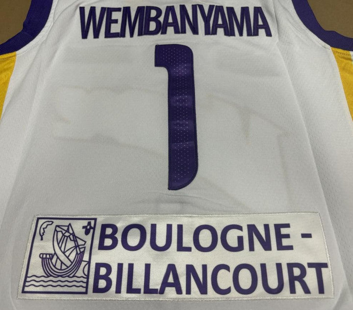 Camiseta de Baloncesto Masculina Wembanyama #1 Jersey Todo Cosido S-2XLCosido
