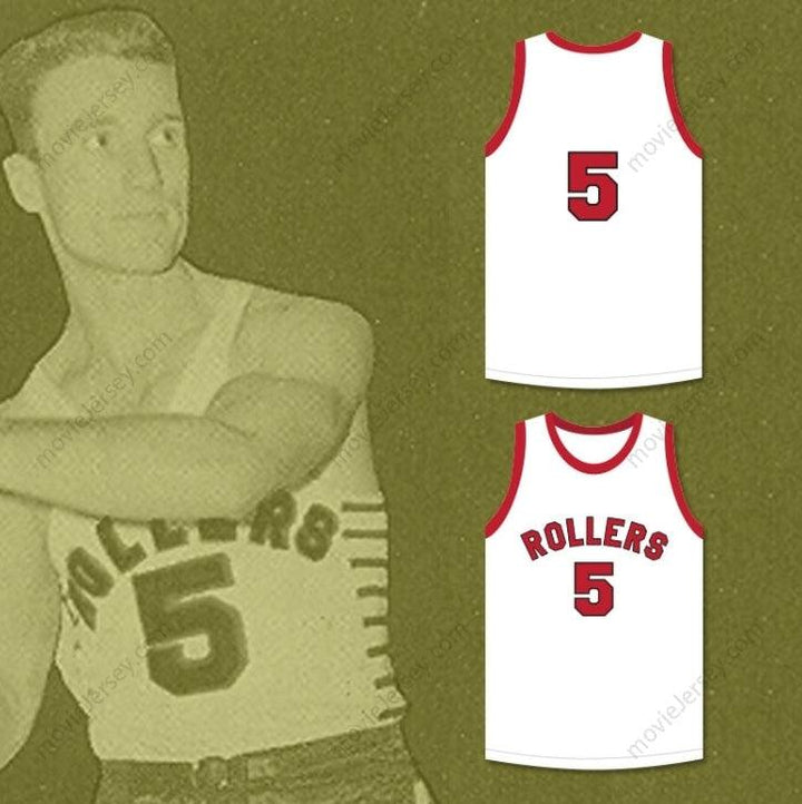 CAMISETA DE BALONCESTO BLANCA KENNY SAILORS 5 PROVIDENCE STEAMROLLERS Con CUALQUIER Nombre Número Cosida 3 Arriba Tallas S-6XL