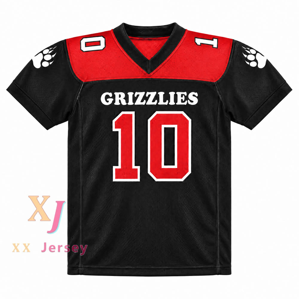 Custom Tami Maida 10 Minnville High School Grizzlies Football Jersey