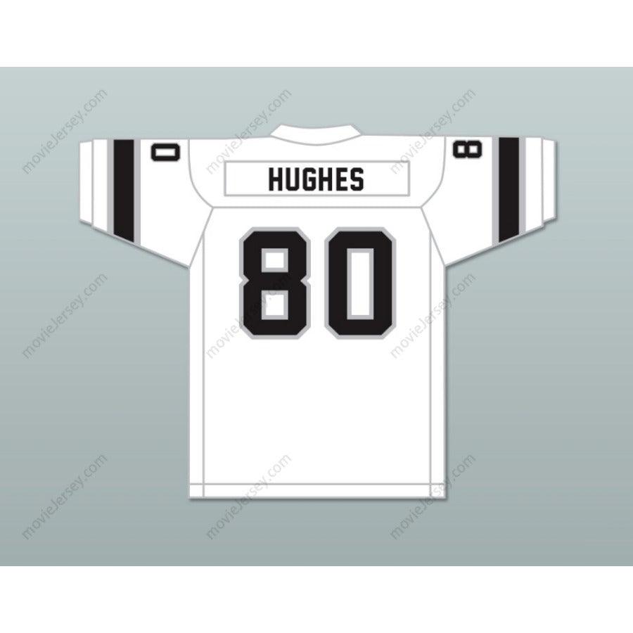 CAMISETA DE FÚTBOL AMERICANA PERSONALIZADA CON NOMBRE Y NÚMERO 1974 WFL DENNIS HUGHES 80 JACKSONVILLE SHARKS DE VISITANTE Cosida Tallas S-6XL