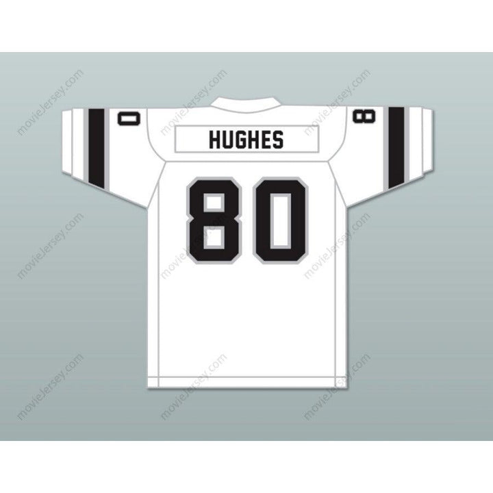 CAMISETA DE FÚTBOL AMERICANA PERSONALIZADA CON NOMBRE Y NÚMERO 1974 WFL DENNIS HUGHES 80 JACKSONVILLE SHARKS DE VISITANTE Cosida Tallas S-6XL