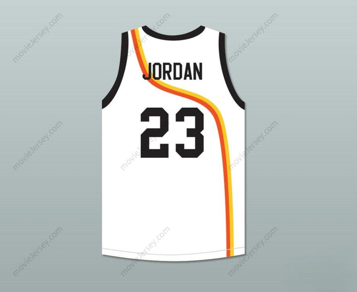 PERSONALIZA CUALQUIER Nombre Número MICHAEL 23 ROSWELL RAYGUNS JERSEY BALONCESTO BLANCO Superior Cosido S-6XL