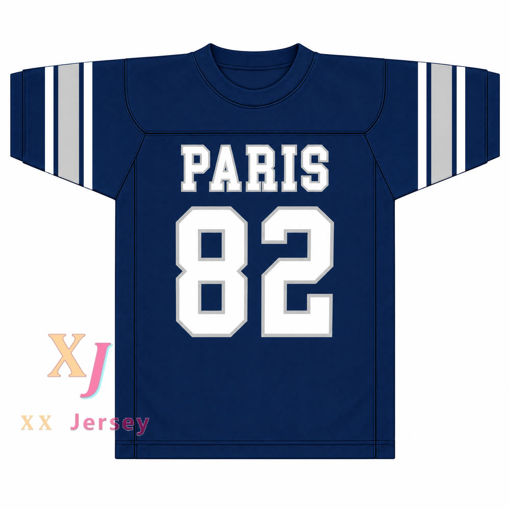 PERSONALIZA CUALQUIER Nombre Número RAYMOND BERRY 82 Distrito Escolar Independiente de PARIS WILDCATS Camiseta de Fútbol con Costura Superior S-6XL
