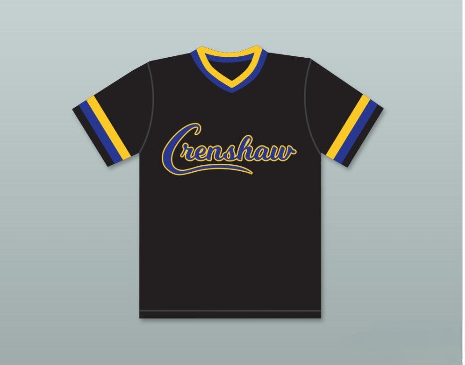Camiseta de béisbol negra para hombre, con cualquier nombre y número personalizado de DARRYL STRAWBERRY 18, de los COUGARS de la escuela secundaria CRENSHAW, costuras de primera calidad, tallas S-6XL