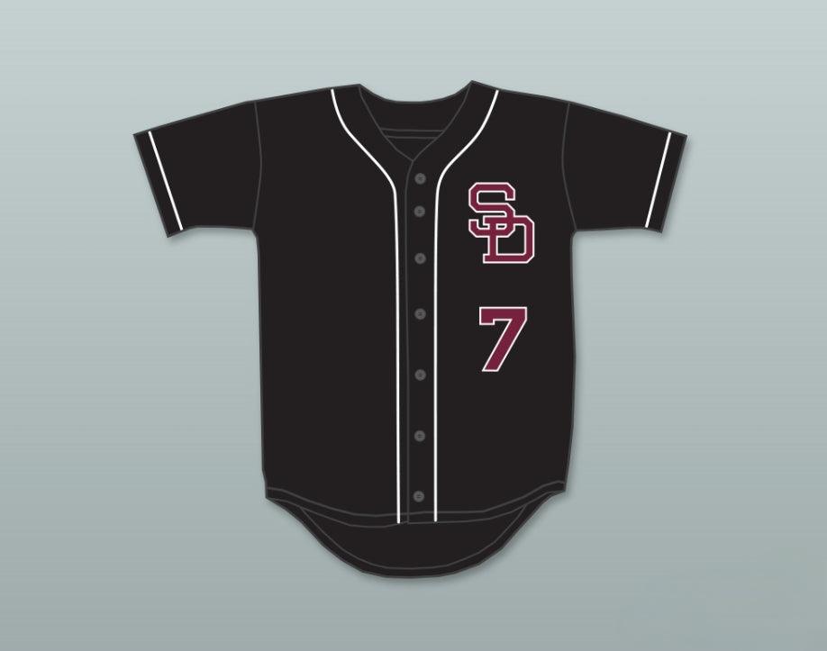 Custom Any Name Number ANTHONY RIZZO 7 STONEMAN DOUGLAS HIGH SCHOOL  BLACK BASEBALL JERSEY 1 Top Stitched S-6XL