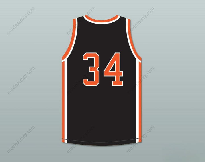 CAMISETA DE BALONCESTO NEGRA DE LOS BRAVES DEL INSTITUTO SCOTT COUNTY CENTRAL DE OTTO PORTER JR. CON NOMBRE Y NÚMERO PERSONALIZADOS 34 Talla S-6XL con Costuras 1