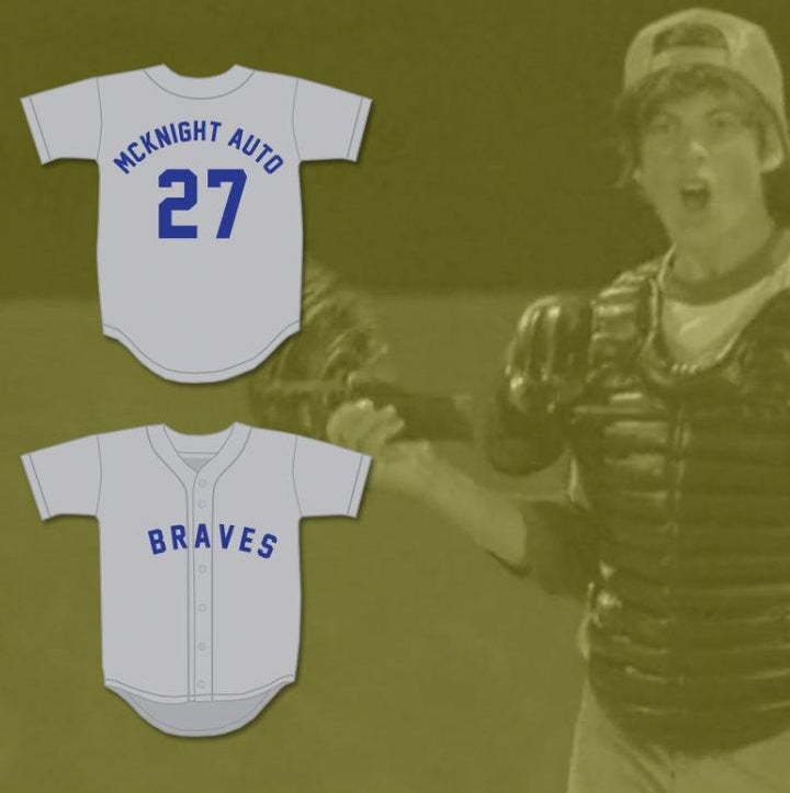 Personalizado Cualquier Nombre Número TOMMY 27 BRAVES MCKNIGHT AUTO BASEBALL JERSEY DAZED AND CONFUSED Costura Superior S-6XL