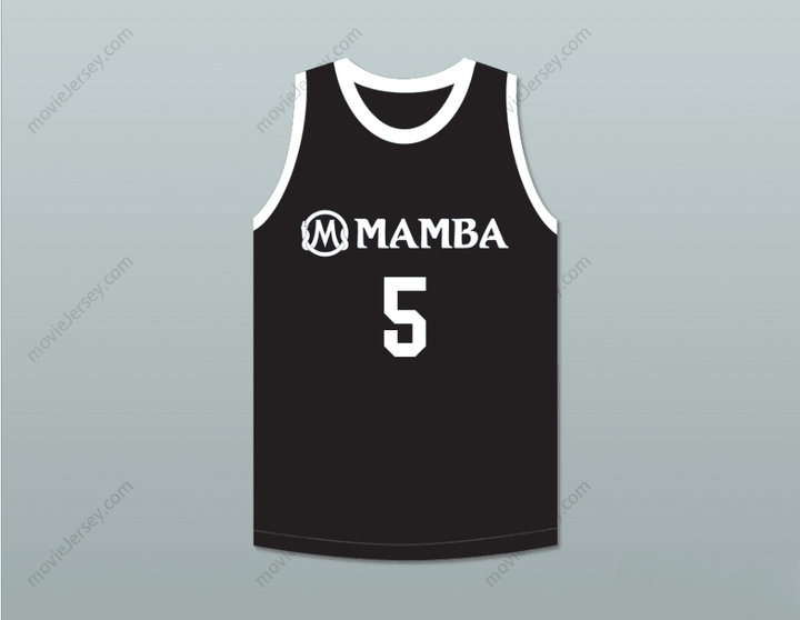 PERSONALIZADA Cualquier Nombre Número ALYSSA ALTOBELLI 5 MAMBA BALLERS NEGRA CAMISETA DE BALONCESTO VERSIÓN 4 Costura Superior S-6XL
