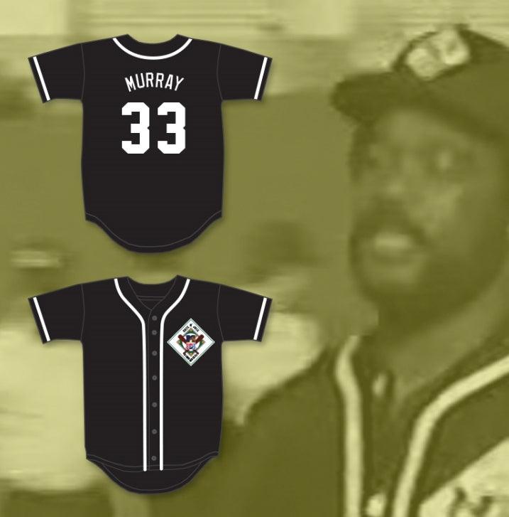 Camiseta de béisbol de AARDVARKS de EDDIE MURRAY 33 con cualquier nombre y número personalizada 1er DERBY ANUAL DE ROCK N' JOCK DIAMOND, costuras superiores, tallas S-6XL