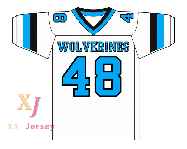 PERSONALIZA CUALQUIER Nombre Número ROB GRONKOWSKI 48 WOLVERINES DE WOODLAND HILLS HIGH SCHOOL Camiseta de fútbol Bordada Tallas S-6XL