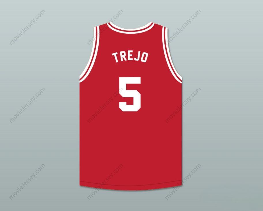 CUSTOM ANY Name Number DANNY TREJO 5 TIJUANA PIRANHAS RED BASKETBALL JERSEY MEXICAN EXPANSION TEAM Top Stitched S-6XL
