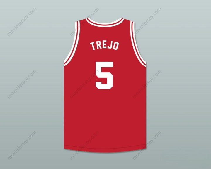 CUSTOM ANY Name Number DANNY TREJO 5 TIJUANA PIRANHAS RED BASKETBALL JERSEY MEXICAN EXPANSION TEAM Top Stitched S-6XL