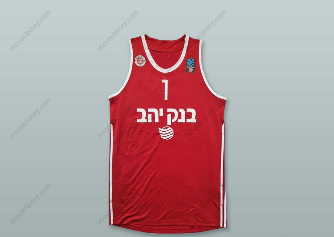 Custom Any Name Number Amare Stoudemire 1 Hapoel Tel Aviv Israel BC Basketball Jersey Top Stitched S-6XL