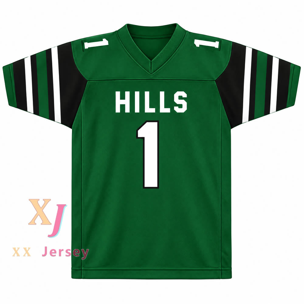 PERSONALIZA Cualquier Nombre Número WAN'DALE ROBINSON 1 Preparatoria WESTERN HILLS WOLVERINES Camiseta de Fútbol Cosida S-6XL