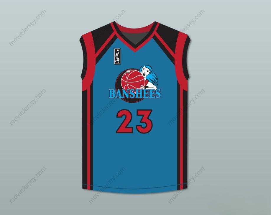 PERSONALIZA CUALQUIER Nombre Número ANGIE COSSEY NATALIE KEMPER 23 CHARLOTTE BANSHEES CAMISETA DE BALONCESTO VISITANTE CON PARCHE DE LA WUBA JUWANNA MANN Cosido en la parte superior S-6XL