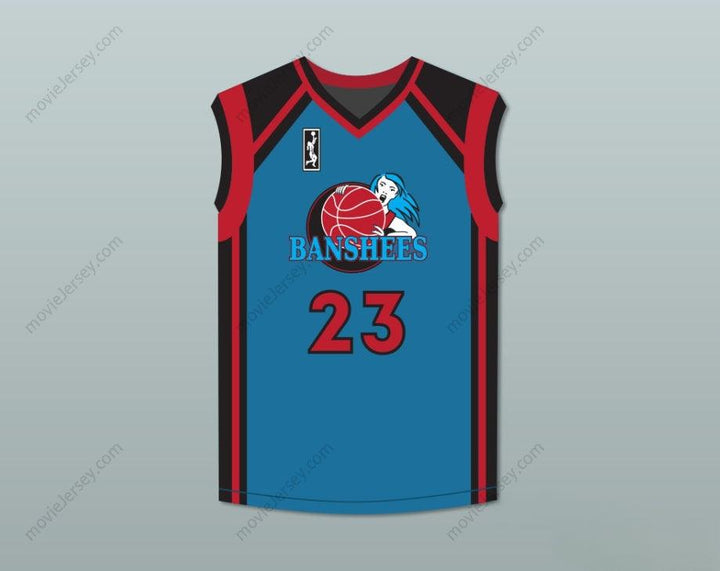 PERSONALIZA CUALQUIER Nombre Número ANGIE COSSEY NATALIE KEMPER 23 CHARLOTTE BANSHEES CAMISETA DE BALONCESTO VISITANTE CON PARCHE DE LA WUBA JUWANNA MANN Cosido en la parte superior S-6XL