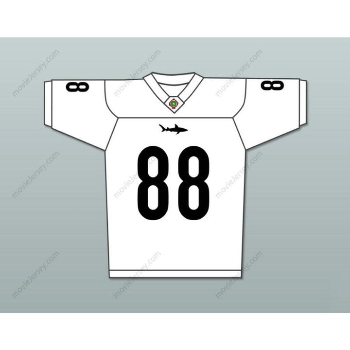 PERSONALIZA Cualquier Nombre Número JIMMY SANDERSON 88 MIAMI SHARKS Ribete Blanco Camiseta de Fútbol Cosida Tallas S-6XL