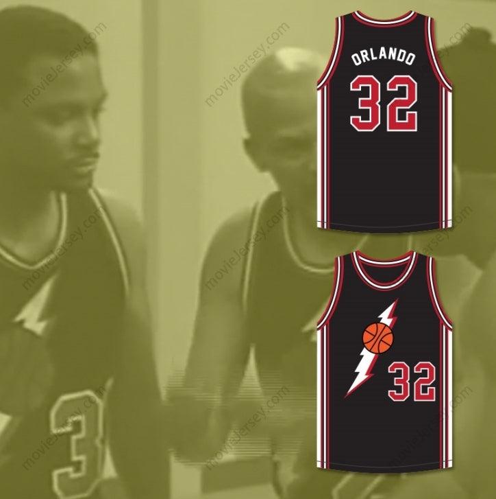 PERSONALIZA CUALQUIER Nombre Número ORLANDO 32 NEGRA CAMISETA DE BALONCESTO EN CASA Costura superior S-6XL