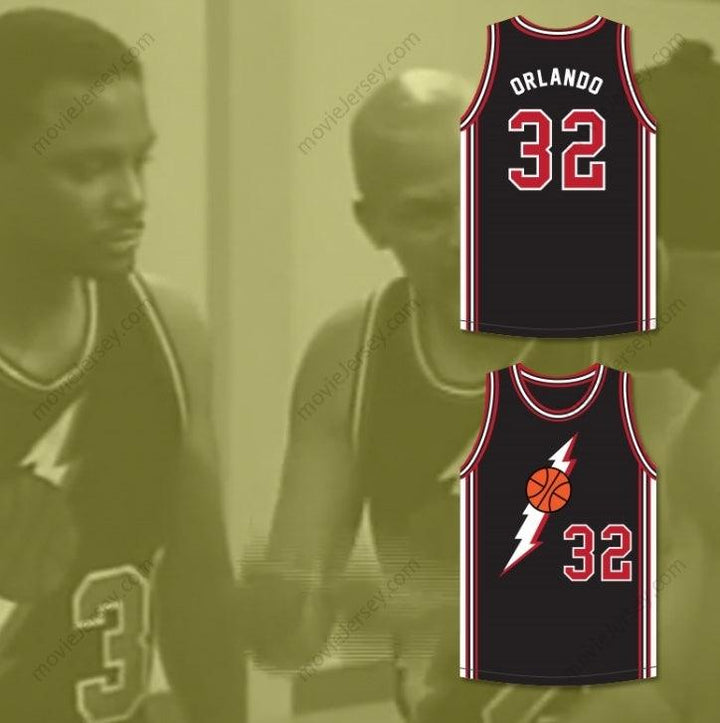 PERSONALIZA CUALQUIER Nombre Número ORLANDO 32 NEGRA CAMISETA DE BALONCESTO EN CASA Costura superior S-6XL