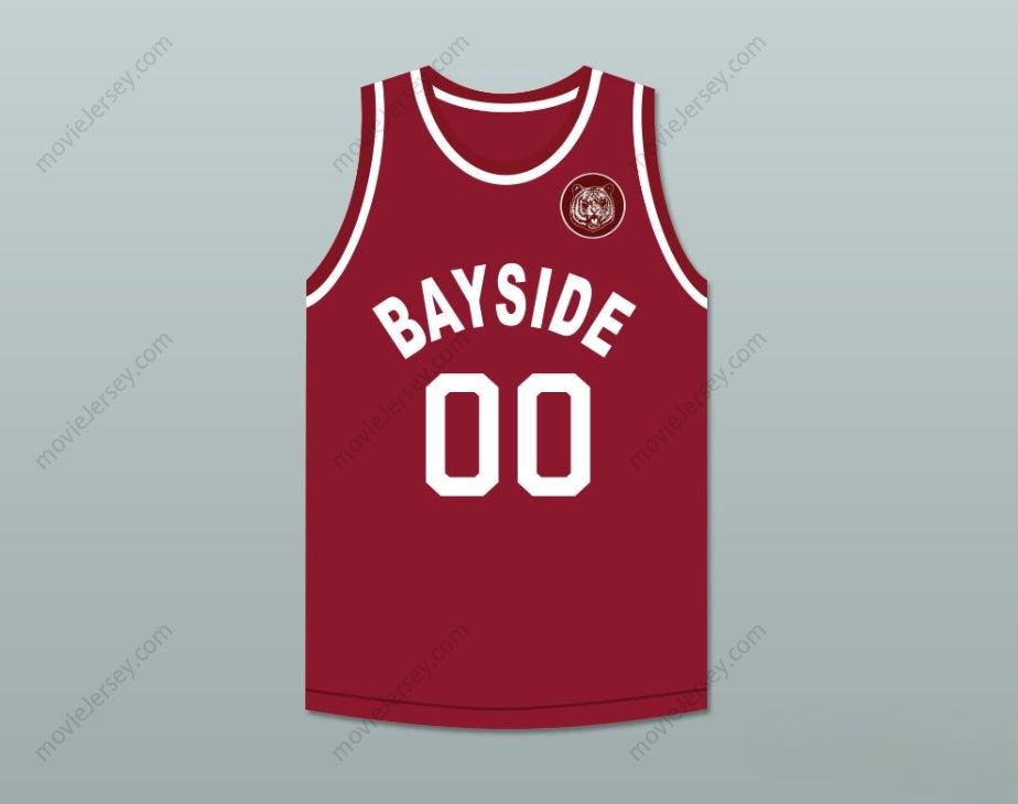 CUSTOM ANY Name Number SAVED BY THE BELL SCREECH 00 BAYSIDE TIGERS AWAY BASKETBALL JERSEY INCLUDES TIGER PATCH Top Stitched S-6XL