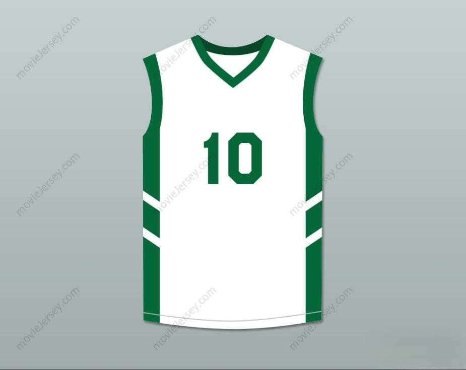 PERSONALIZA Cualquier Nombre Número GUY 'FREQUENT FLYER' DUPREE 10 CAMISETA BLANCA DE BALONCESTO EL BIG BANG DE DENNIS RODMAN EN PYONGYANG Costuras Superiores S-6XL