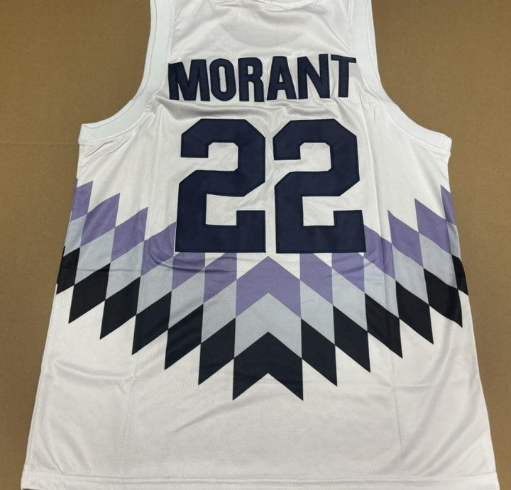 Camiseta de baloncesto para hombre MORANT #22 CRESTWOOD HIGH SCHOOL, totalmente cosida