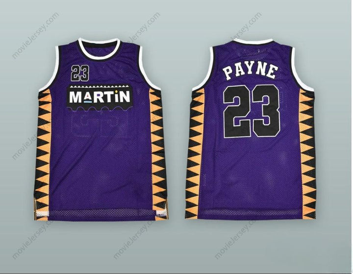 PERSONALIZA Cualquier Nombre Número MARTIN PAYNE 23 PÚRPURA CAMISETA DE BALONCESTO Cosida S-6XL