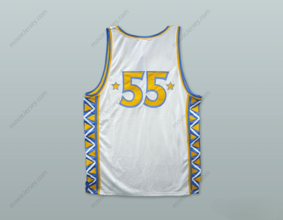 PERSONALIZADO Cualquier Nombre Número 1996 ESTILO RUCKER ALL STARS 55 CAMISETA BALONCESTO Blanca Cosida S-6XL