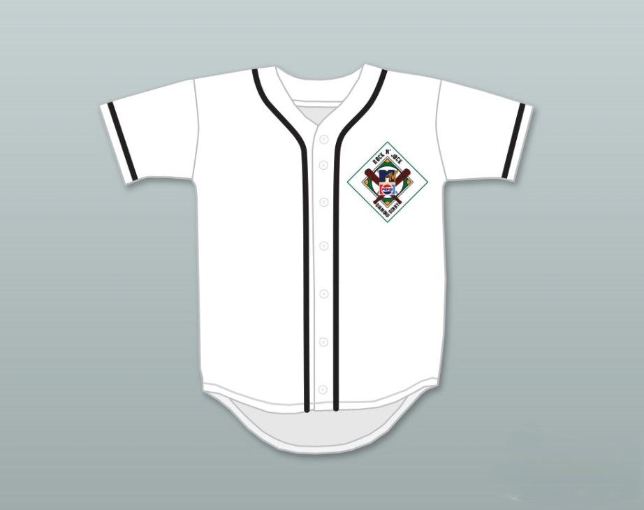 Camiseta de béisbol WALLY JOYNER 21 SALAMANDERS con número y nombre personalizados 1er ANUAL ROCK N' JOCK DIAMOND DERBY con costuras S-6XL