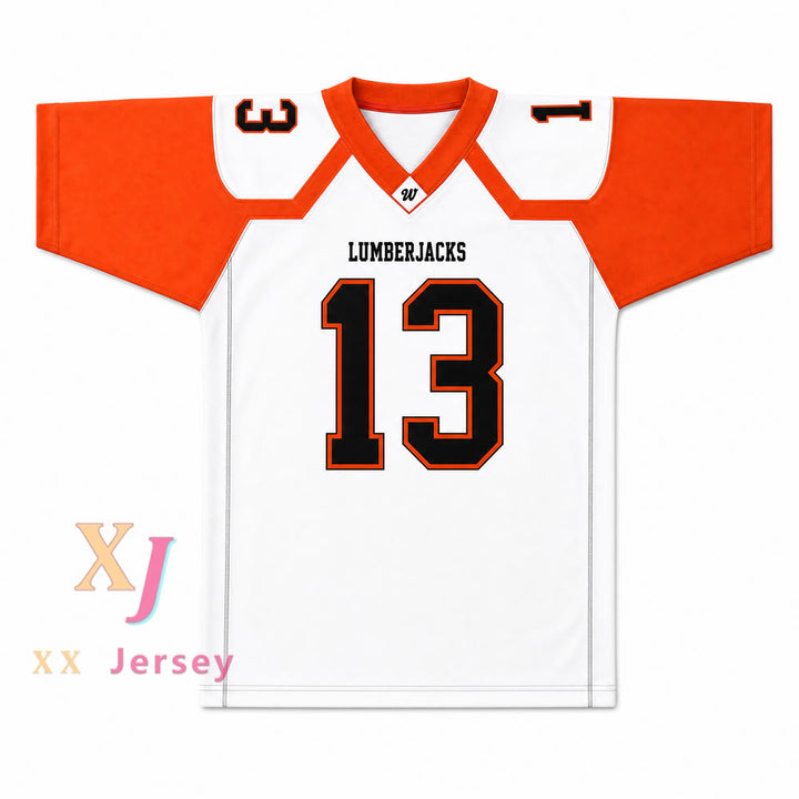 PERSONALIZADA Cualquier Nombre Número TREYLON BURKS 13 WARREN HIGH SCHOOL LUMBERJACKS Camiseta de Fútbol Cosida Tallas S-6XL