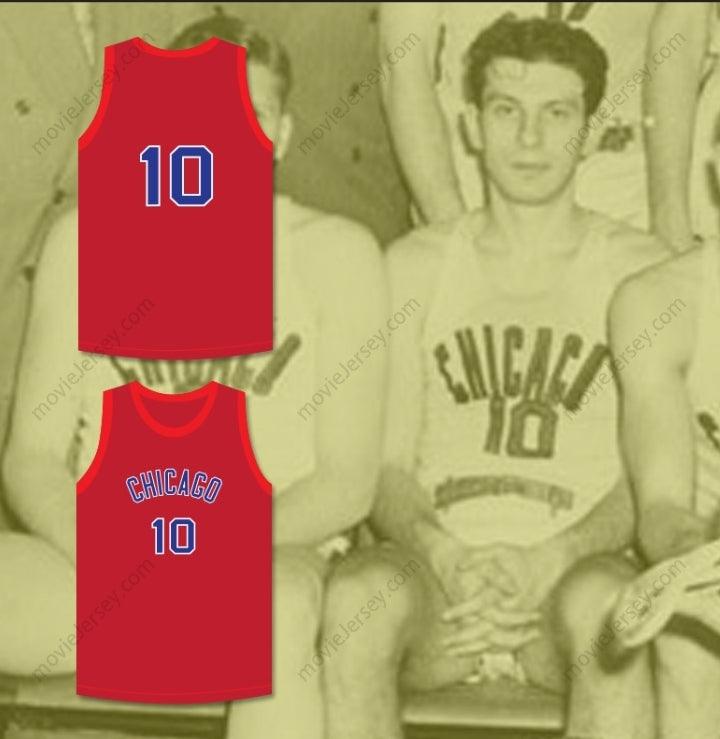 CUSTOM ANY Name Number MAX ZASLOFSKY 10 CHICAGO STAGS RED BASKETBALL JERSEY Top Stitched S-6XL
