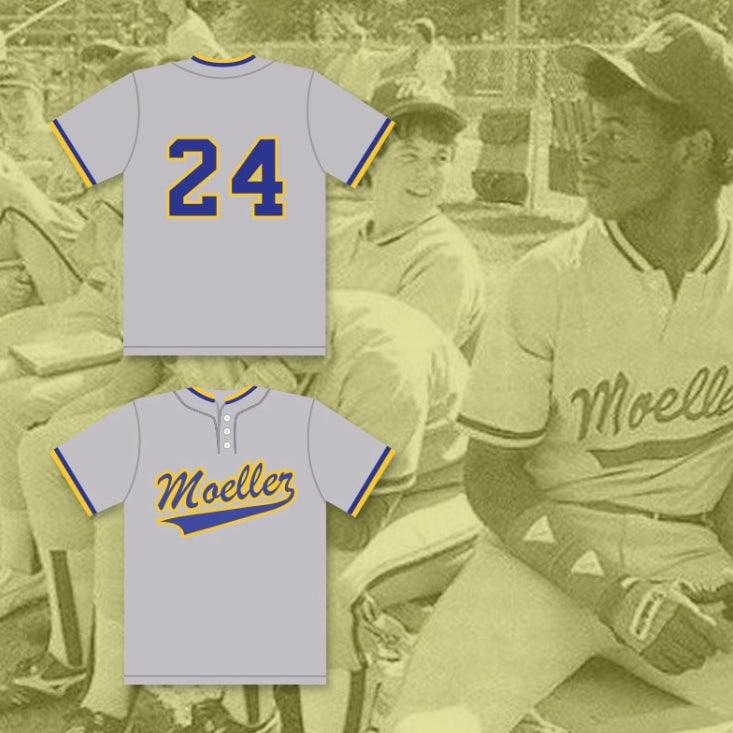Camiseta de béisbol gris de los Crusaders de la escuela secundaria Archbishop, con el número 24 de Ken Griffey Jr. y cualquier nombre, cosida, tallas S-6XL