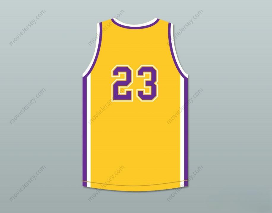 PERSONALIZA Cualquier Nombre Número JOEL EMBIID 23 ACADEMY JUNIOR VARSITY AMARILLO Camiseta Baloncesto Cosida S-6XL
