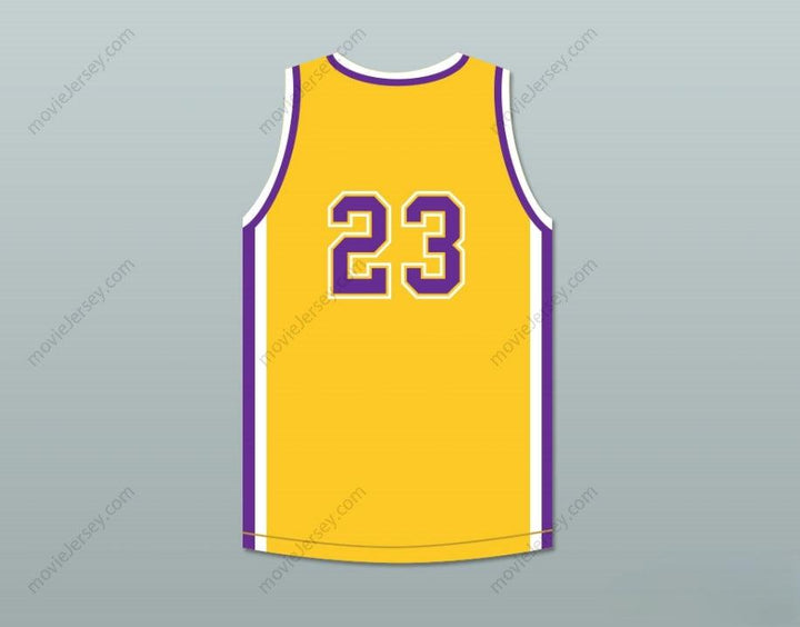 PERSONALIZA Cualquier Nombre Número JOEL EMBIID 23 ACADEMY JUNIOR VARSITY AMARILLO Camiseta Baloncesto Cosida S-6XL