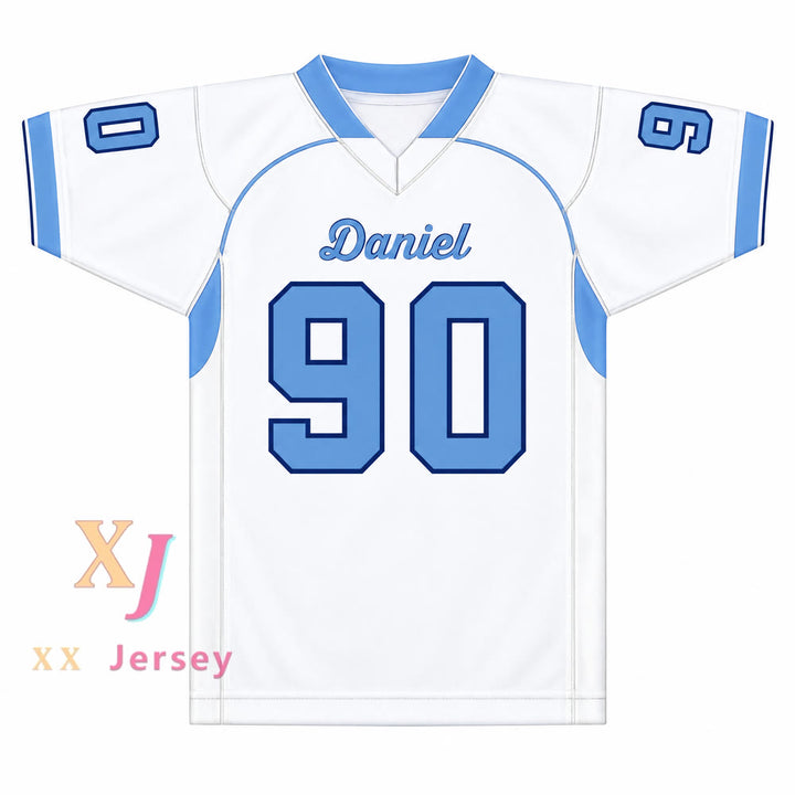 PERSONALIZADA cualquier Nombre Número SHAQ LAWSON 90 D. W. DANIEL HIGH SCHOOL LIONS Camiseta de Fútbol con Costura Superior Tallas S-6XL