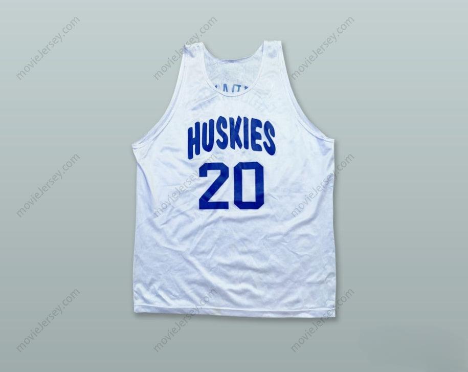 PERSONALIZA cualquier Nombre Número AMAR'E STOUDEMIRE 20 HUSKIES CAMISETA DE BALONCESTO BLANCA Parte Superior Cosida S-6XL