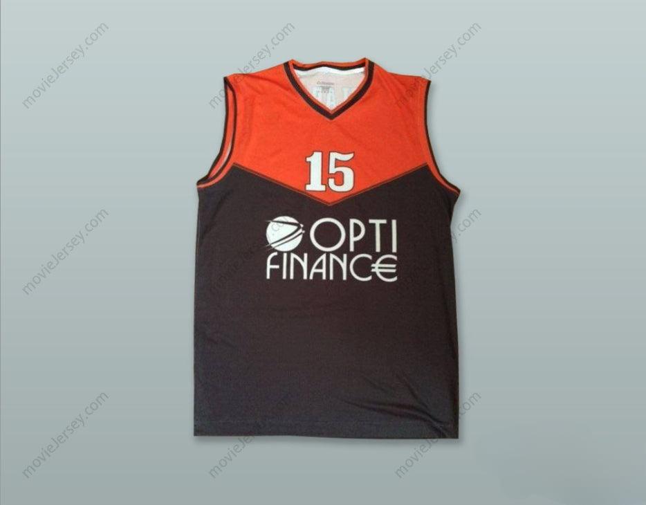 PERSONALIZA Cualquier Nombre Número MICKAEL GELABALE 15 FRANCIA CAMISETA DE BALONCESTO NEGRA Cosida S-6XL