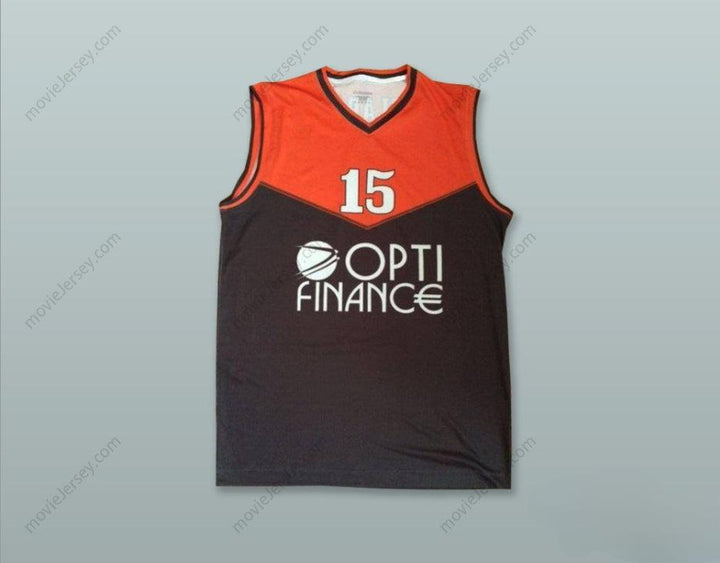 PERSONALIZA Cualquier Nombre Número MICKAEL GELABALE 15 FRANCIA CAMISETA DE BALONCESTO NEGRA Cosida S-6XL