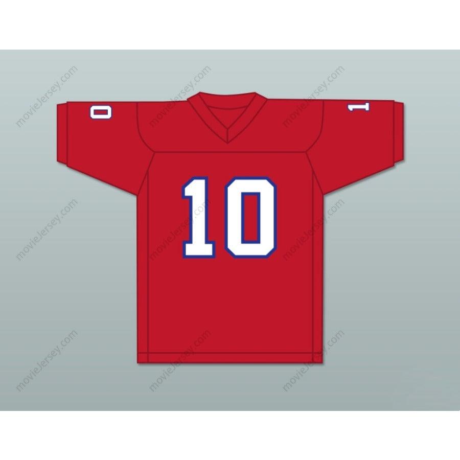 PERSONALIZA CUALQUIER Nombre Número 1983 USFL GLENN INVERSO 10 NEW JERSEY GENERALS ROAD Camiseta de Fútbol con Costuras S-6XL