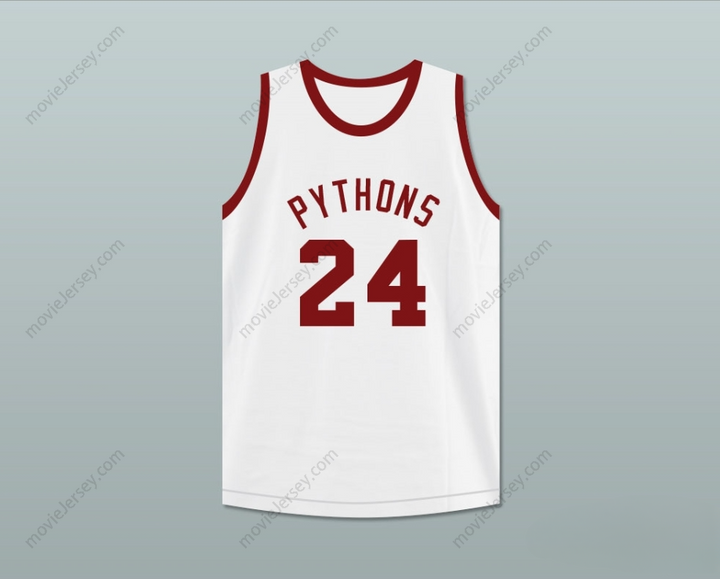 CUSTOM ANY Name Number JOSEPH 'DRIFTWOOD' HAINEY 24  PYTHONS BASKETBALL JERSEY THE FISH THAT SAVED  Top Stitched S-6XL