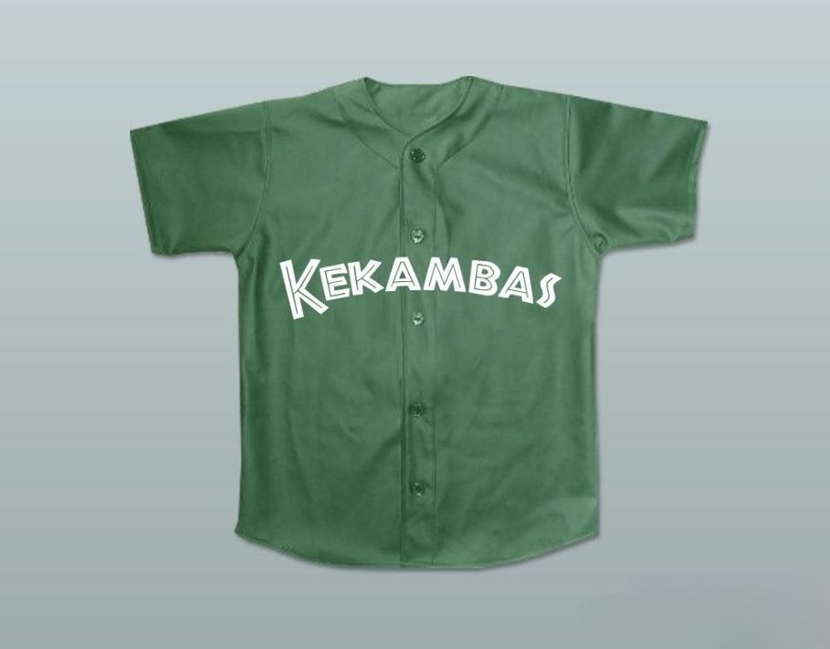 Personalizado Cualquier Nombre Número JAMAL 10 KEKAMBAS CAMISETA BÉISBOL HARDBALL VERDE OSCURO Cosido S-6XL