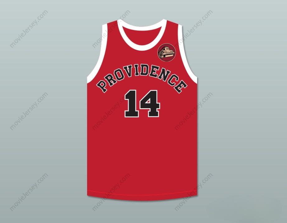 CUSTOM ANY Name Number GEORGE NOSTRAND 14 PROVIDENCE STEAMROLLERS RED BASKETBALL JERSEY WITH PATCH Top Stitched S-6XL