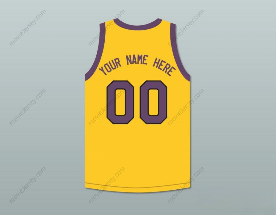 PERSONALIZA CUALQUIER Nombre Número COLE BROWN TU NOMBRE AQUÍ 00 CAMISETA DE BALONCESTO AMARILLA CON PARCHE DE MARTIN Cosido de S a 6XL