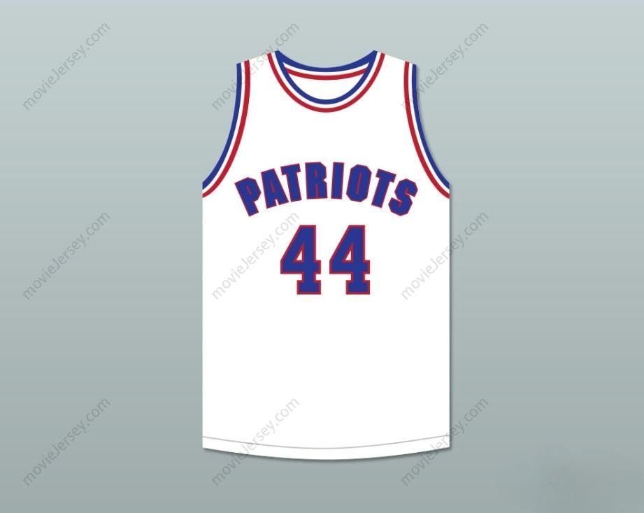 PERSONALIZA CUALQUIER Nombre Número REGGIE REYNOLDS 44 WILL FOSTER HIGH SCHOOL PATRIOTS CAMISETA BLANCA DE BALONCESTO LAS ZAPATILLAS ROJAS 1 Cosido Superior S-6XL